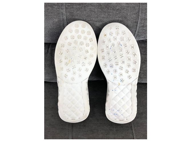 Sneakers Chanel CC Logo Nero Bianco - vista 12