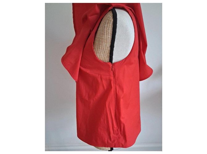 Zapa Paris Top rojo asimétrico con volantes Roja - vista 13