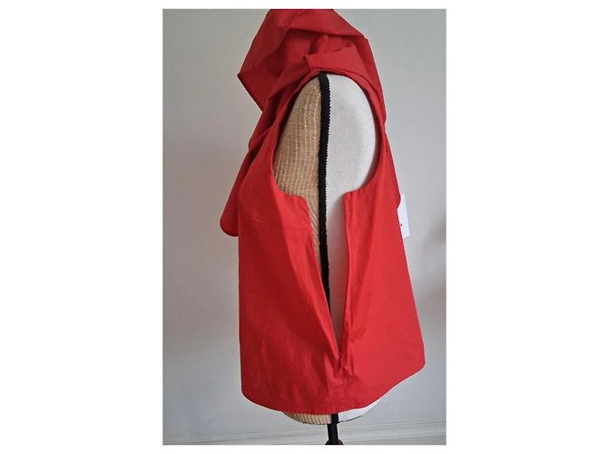 Zapa Paris Top rojo asimétrico con volantes Roja - vista 14