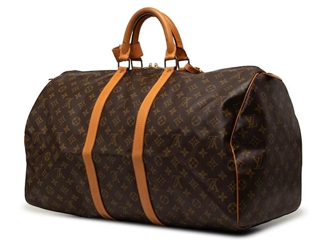 Borsa Boston Louis Vuitton Monogram Keepall 55 Marrone - vista 2