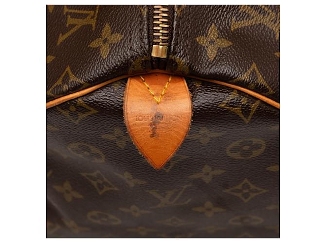 Borsa Boston Louis Vuitton Monogram Keepall 55 Marrone - vista 7