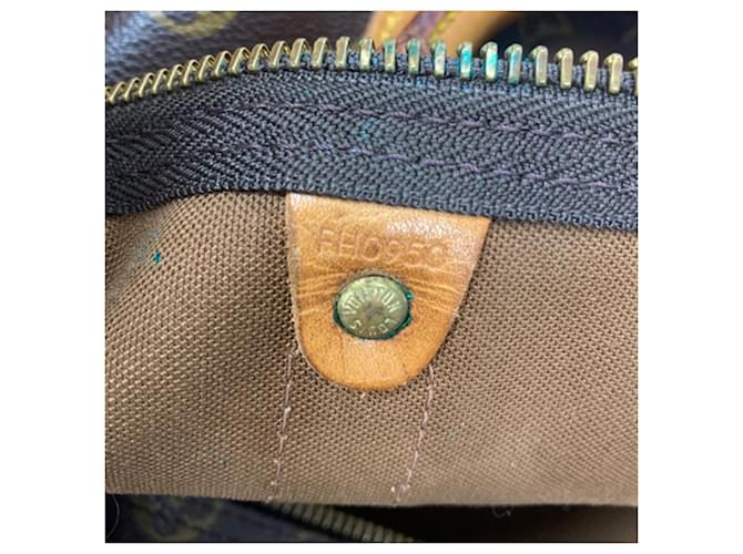 Borsa Boston Louis Vuitton Monogram Keepall 55 Marrone - vista 8