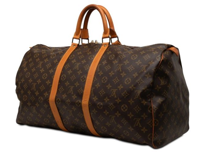 Borsa Boston Louis Vuitton Monogram Keepall 55 Marrone - vista 2
