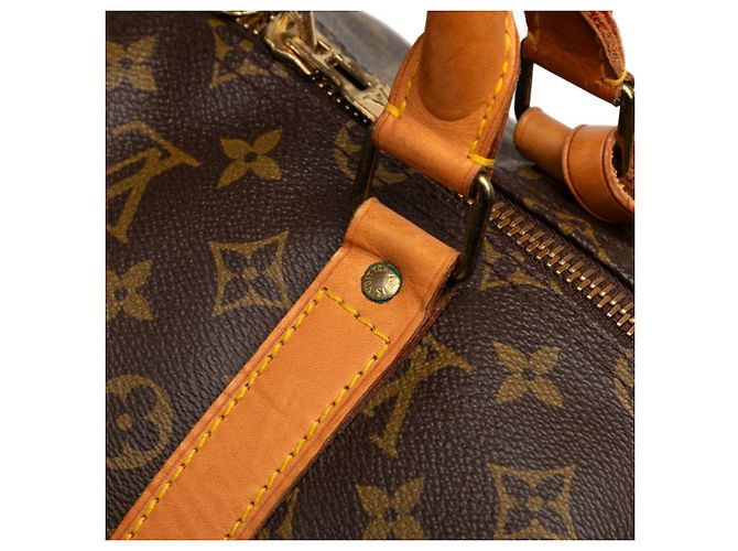 Borsa Boston Louis Vuitton Monogram Keepall 55 Marrone - vista 5