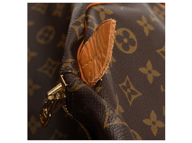 Borsa Boston Louis Vuitton Monogram Keepall 55 Marrone - vista 8