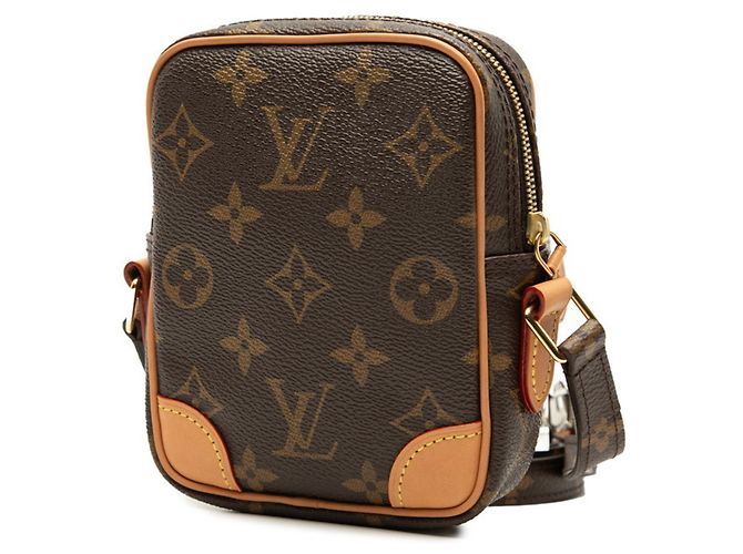 Piccola borsa a tracolla a cuore Louis Vuitton Monogram Game On Panam Marrone Rosso - vista 2