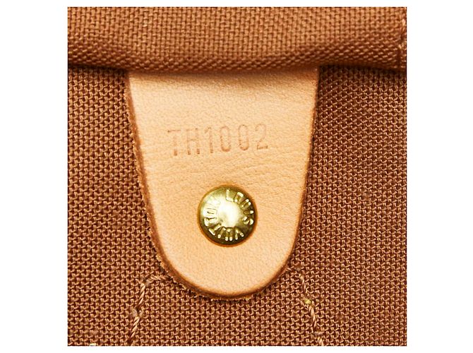 Borsa Louis Vuitton Monogram Speedy 35 Marrone - vista 11