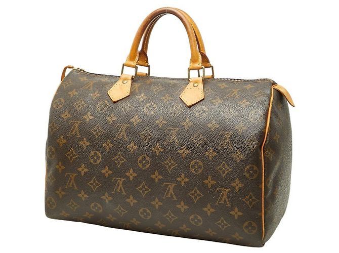 Borsa Louis Vuitton Monogram Speedy 35 Marrone - vista 2