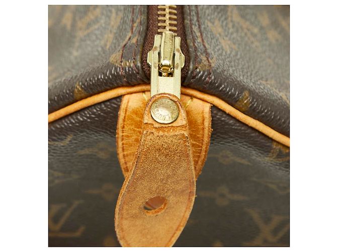 Borsa Louis Vuitton Monogram Speedy 35 Marrone - vista 8