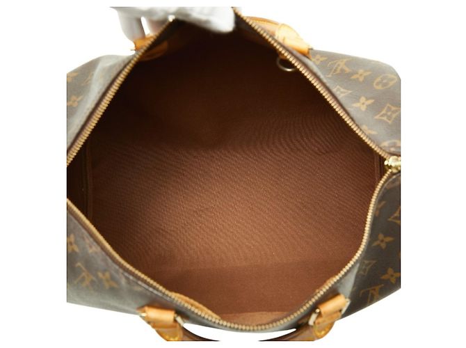 Borsa Louis Vuitton Monogram Speedy 35 Marrone - vista 9