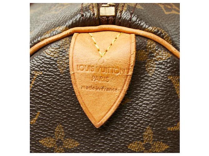 Borsa Louis Vuitton Monogram Speedy 30 Marrone - vista 11