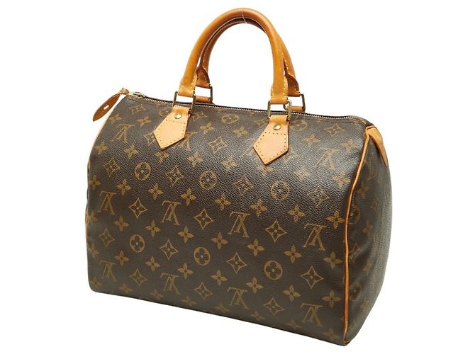 Borsa Louis Vuitton Monogram Speedy 30 Marrone - vista 2