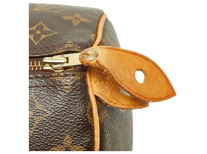 Borsa Louis Vuitton Monogram Speedy 30 Marrone - vista 8