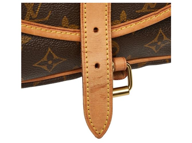Borsa a tracolla Louis Vuitton Monogram Saumur 30 Marrone - vista 10