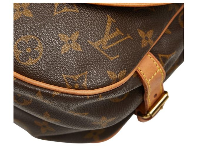 Borsa a tracolla Louis Vuitton Monogram Saumur 30 Marrone - vista 6