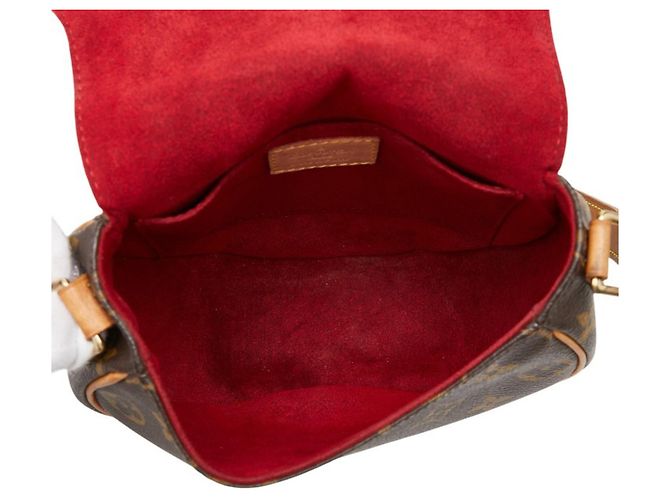 Borsa a tracolla Louis Vuitton Monogram Tambourin Marrone - vista 10
