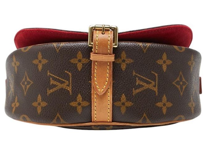 Borsa a tracolla Louis Vuitton Monogram Tambourin Marrone - vista 3