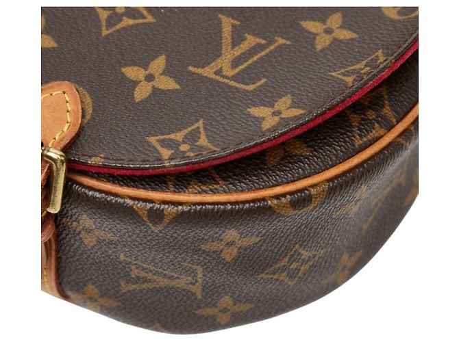 Borsa a tracolla Louis Vuitton Monogram Tambourin Marrone - vista 5