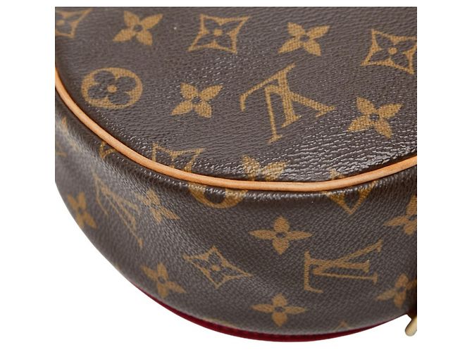 Borsa a tracolla Louis Vuitton Monogram Tambourin Marrone - vista 8