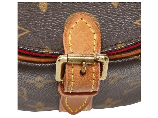 Borsa a tracolla Louis Vuitton Monogram Tambourin Marrone - vista 9