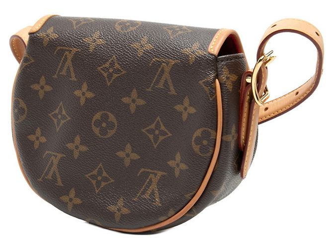 Borsa a tracolla Louis Vuitton Monogram Tambourin Marrone - vista 2