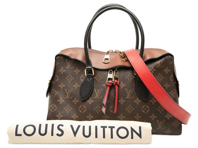Tote Louis Vuitton Monogram Tuileries Marrone Nero - vista 7