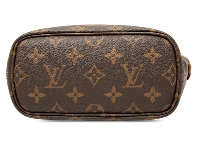 Borsa a Spalla Louis Vuitton Monogram Neverfull BB Marrone Rosa - vista 3