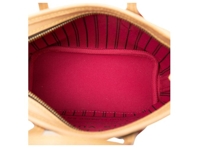 Borsa a Spalla Louis Vuitton Monogram Neverfull BB Marrone Rosa - vista 4