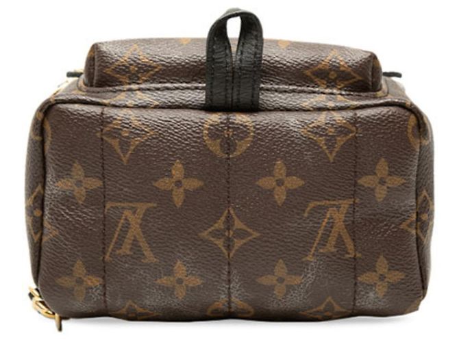 Mini zaino Louis Vuitton Monogram Palm Springs Marrone - vista 3