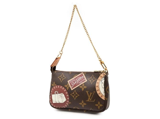 Louis Vuitton Monogram Patch Mini Pochette Accessoires Marrone - vista 2