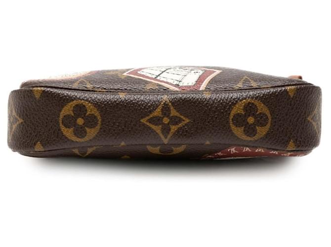 Louis Vuitton Monogram Patch Mini Pochette Accessoires Marrone - vista 3