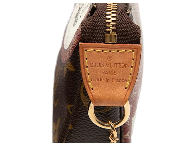 Louis Vuitton Monogram Patch Mini Pochette Accessoires Marrone - vista 5