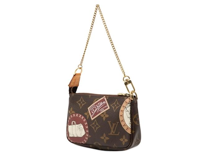 Louis Vuitton Monogram Patch Mini Pochette Accessoires Marrone - vista 2