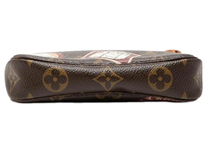 Louis Vuitton Monogram Patch Mini Pochette Accessoires Marrone - vista 3