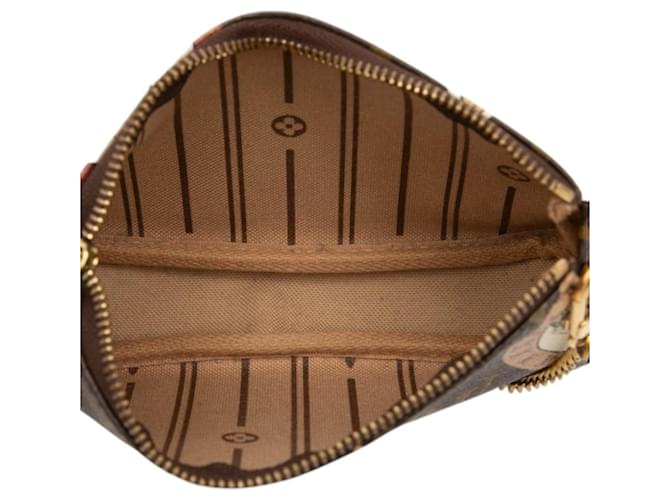 Louis Vuitton Monogram Patch Mini Pochette Accessoires Marrone - vista 4