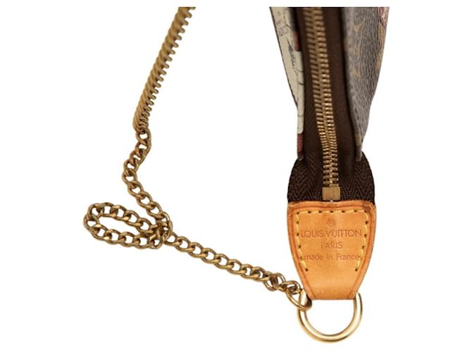 Louis Vuitton Monogram Patch Mini Pochette Accessoires Marrone - vista 6
