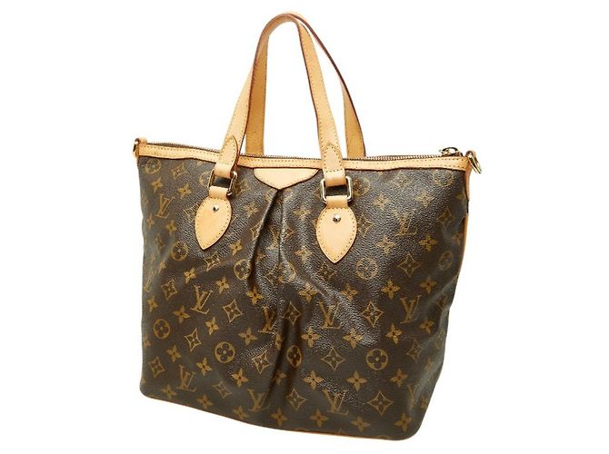 Borsa Louis Vuitton Monogram Palermo PM Marrone - vista 2