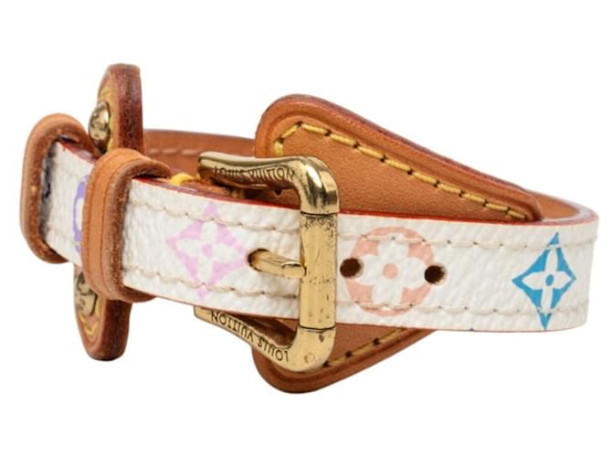 Bracciale Louis Vuitton Monogram Teda PM M92485 Bianco Multicolore - vista 2