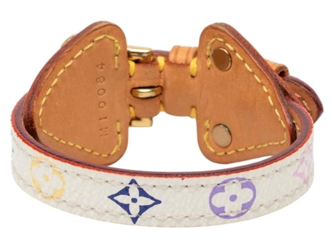 Bracciale Louis Vuitton Monogram Teda PM M92485 Bianco Multicolore - vista 3