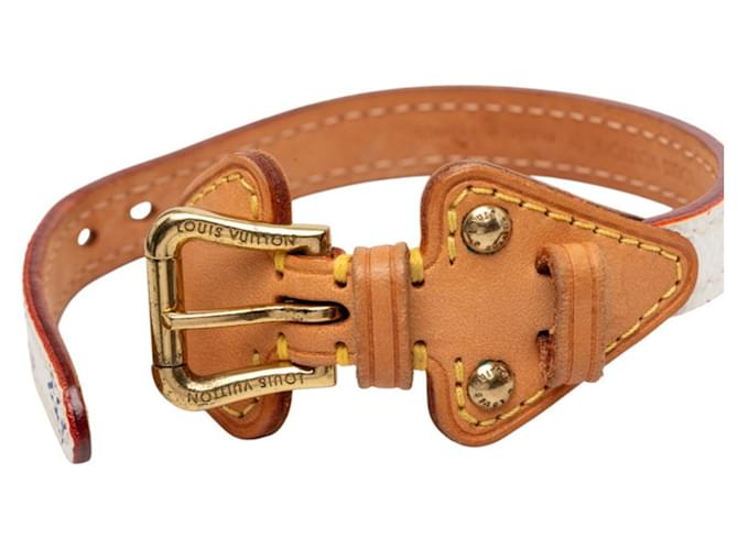 Bracciale Louis Vuitton Monogram Teda PM M92485 Bianco Multicolore - vista 4