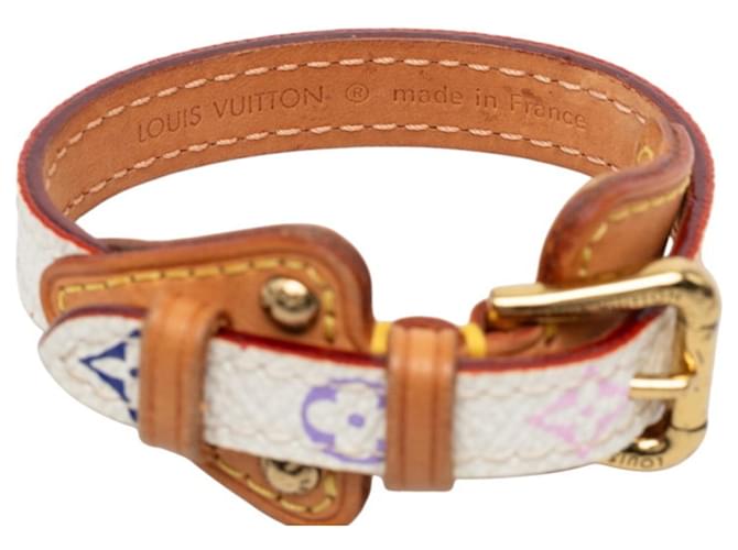 Bracciale Louis Vuitton Monogram Teda PM M92485 Bianco Multicolore - vista 6