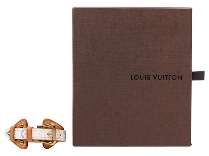 Bracciale Louis Vuitton Monogram Teda PM M92485 Bianco Multicolore - vista 7
