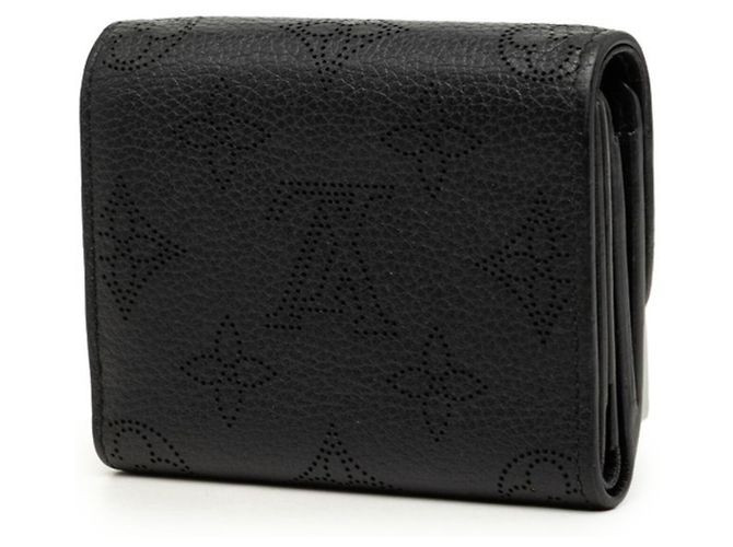 Louis Vuitton Monogram Mahina Portefeuille Iris XS Carteira Dobrável Preto - vista 2