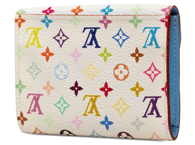 Louis Vuitton Monogram Multicolor Visitenkartenetui Weiß Blau - Ansicht 2