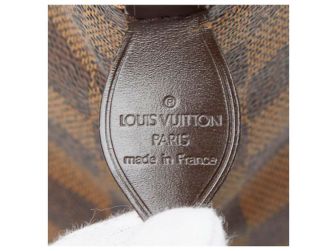 Borsa Tote Louis Vuitton Damier Saleya PM Marrone - vista 12