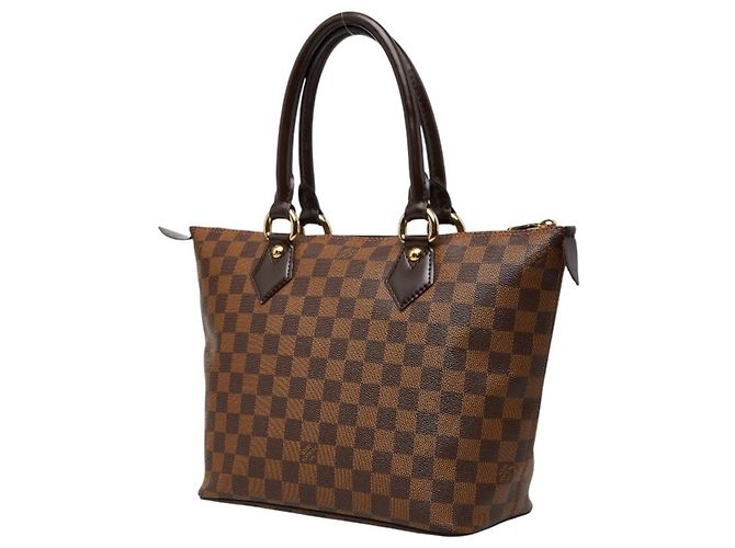 Borsa Tote Louis Vuitton Damier Saleya PM Marrone - vista 2