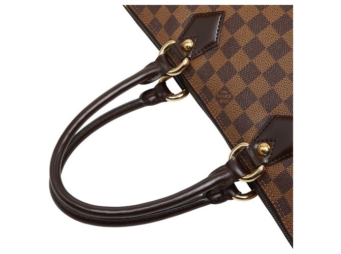 Borsa Tote Louis Vuitton Damier Saleya PM Marrone - vista 9