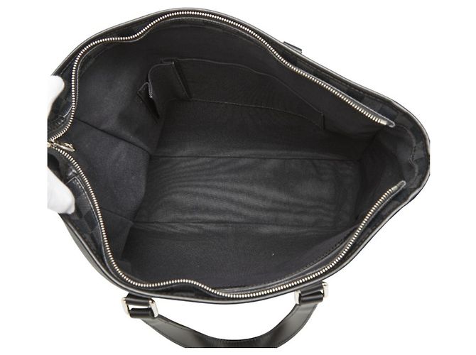 Borsa a tracolla Louis Vuitton Damier Graphite Tadao Nero - vista 8