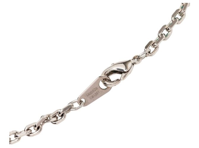 Collana con pendente a catena LV Colors Louis Vuitton Argento Bianco Giallo - vista 6
