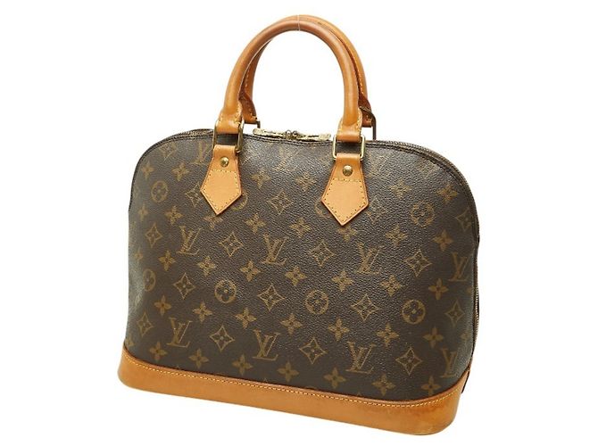 Borsa Louis Vuitton Monogram Alma PM Marrone - vista 2